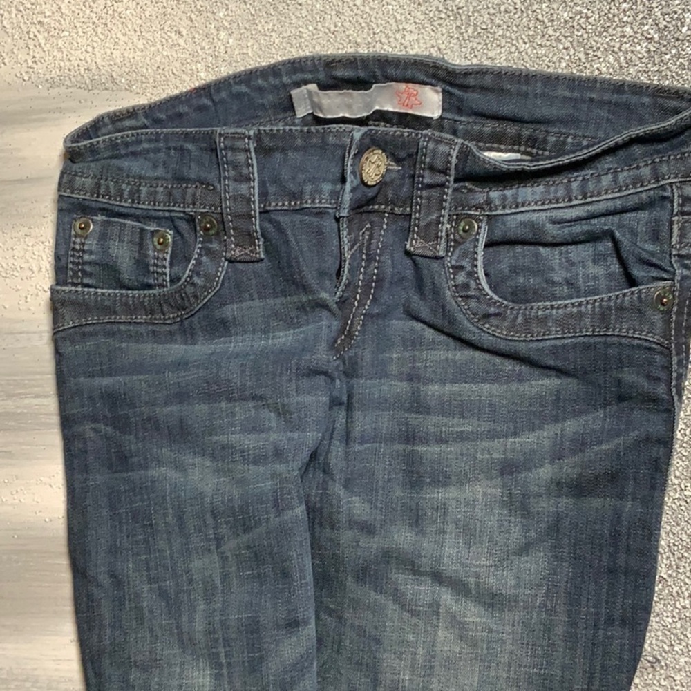 Tin Haul Dark Blue Women's Boot Cut Jeans - Picture 11 of 12